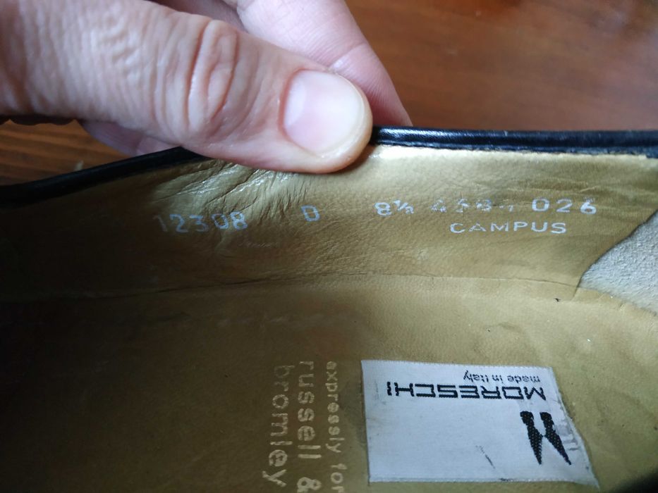 Чоловічі весільні туфлі з китицями Moreschi Італія шкіра 42 розмр/27см