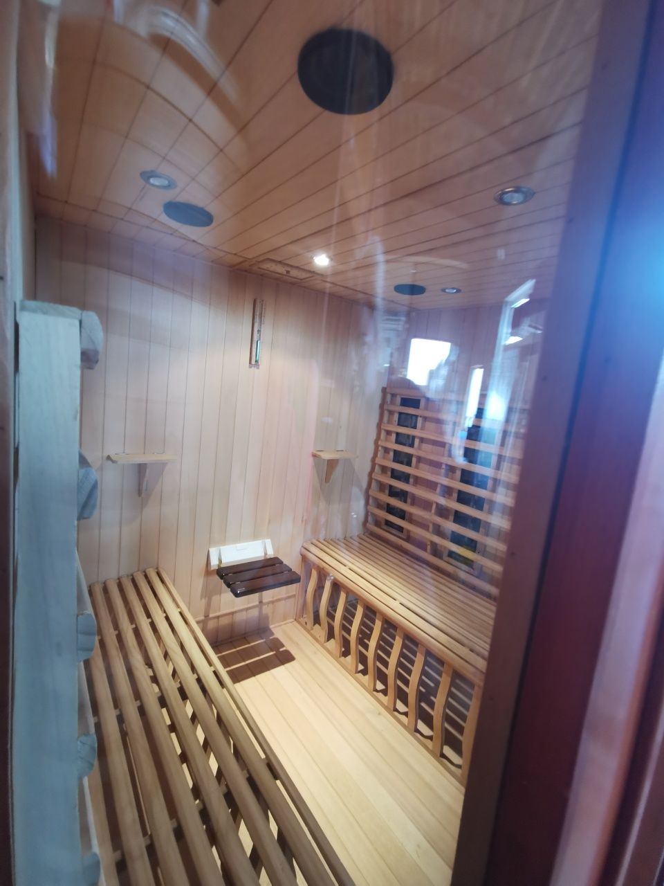 Okazja luksusowa  panoramiczna sauna sucha infrared XXL rodzinna