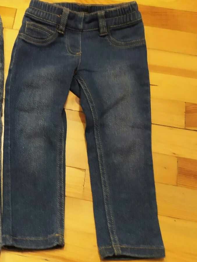 Jeans'y H&M,NEXT- 6 sztuk dziewczynka