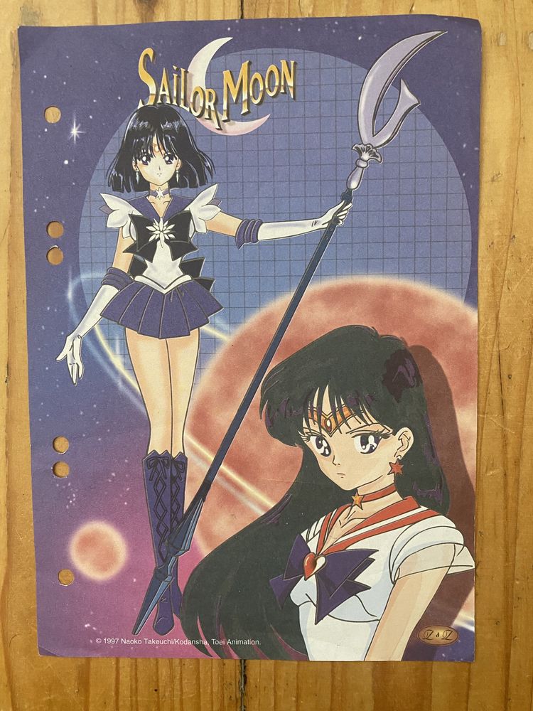 Sailor Moon karteczki z lat 90-tych