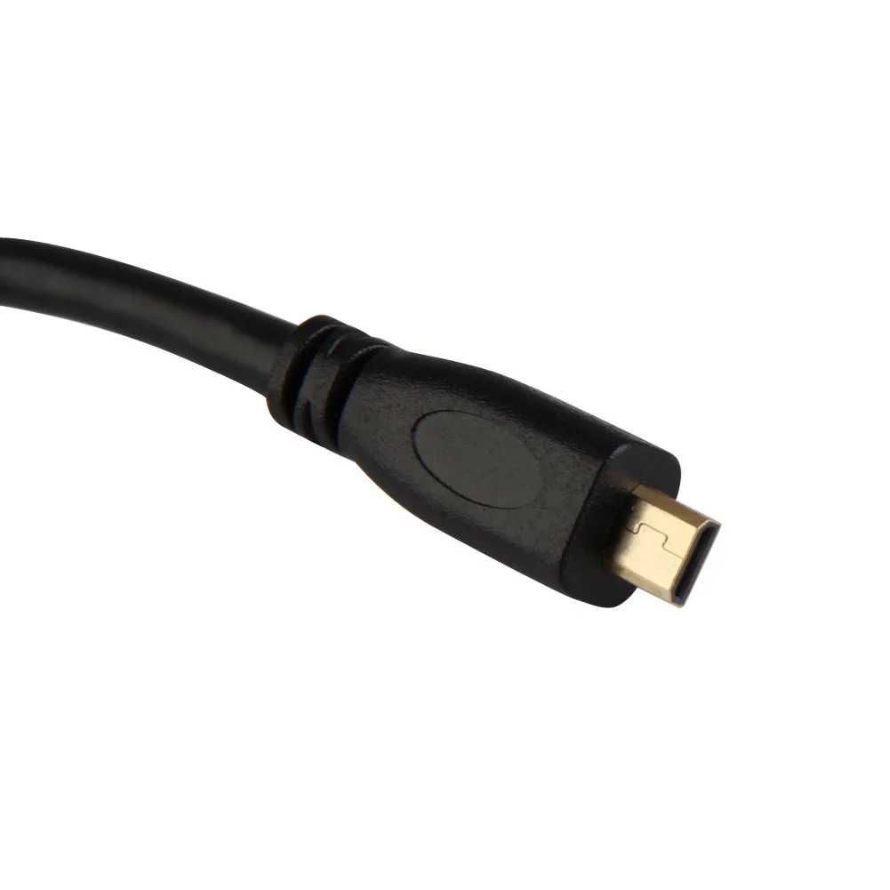 Cabo adaptador mini HDMI tipo D fêmea para micro HDMI tipo C macho