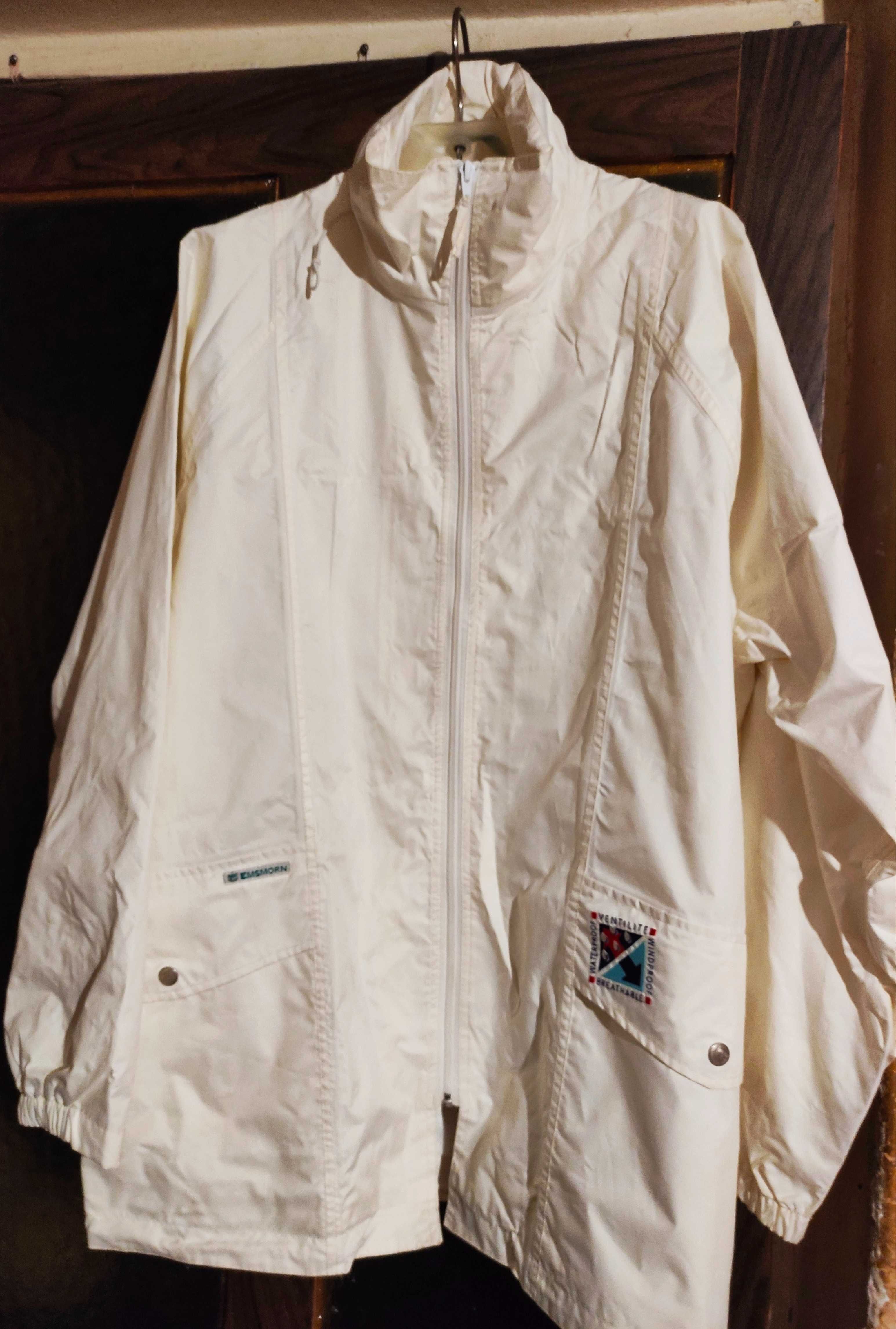 Куртка ветровка мужская белая EMSMORN. р. 52 Водоотталкивающая.
