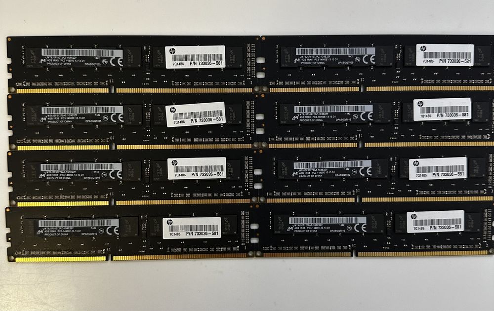 Память DDR3 4gb Udimm pc3-10600e/12800e/14900e ecc (для пк,серверов)