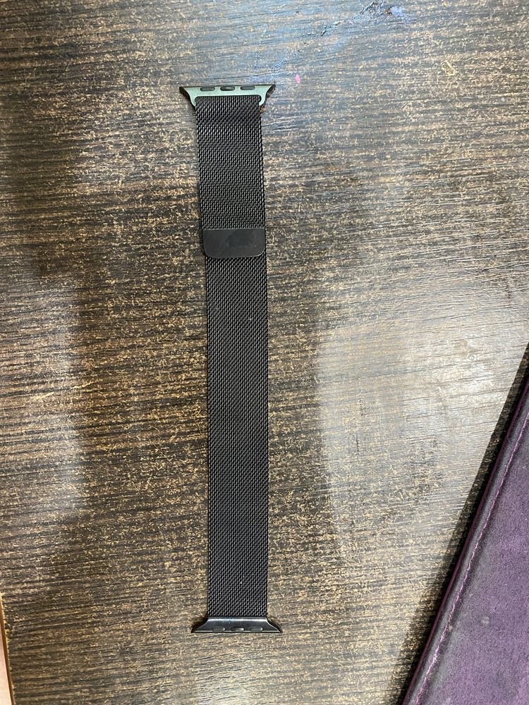 Оригінальний ремінець  для apple  Миланская петля 42,45watch (black)