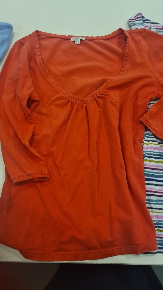 Lote de 2 t-shirts c/ manga para senhora tam. S