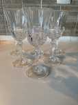 6 copos vinho  semi cristal