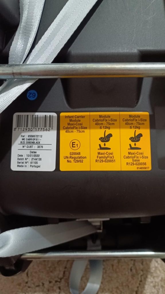 MAXI COSI Fotelik Cabrio Fix i-Size Baza fotelik 0-12kg