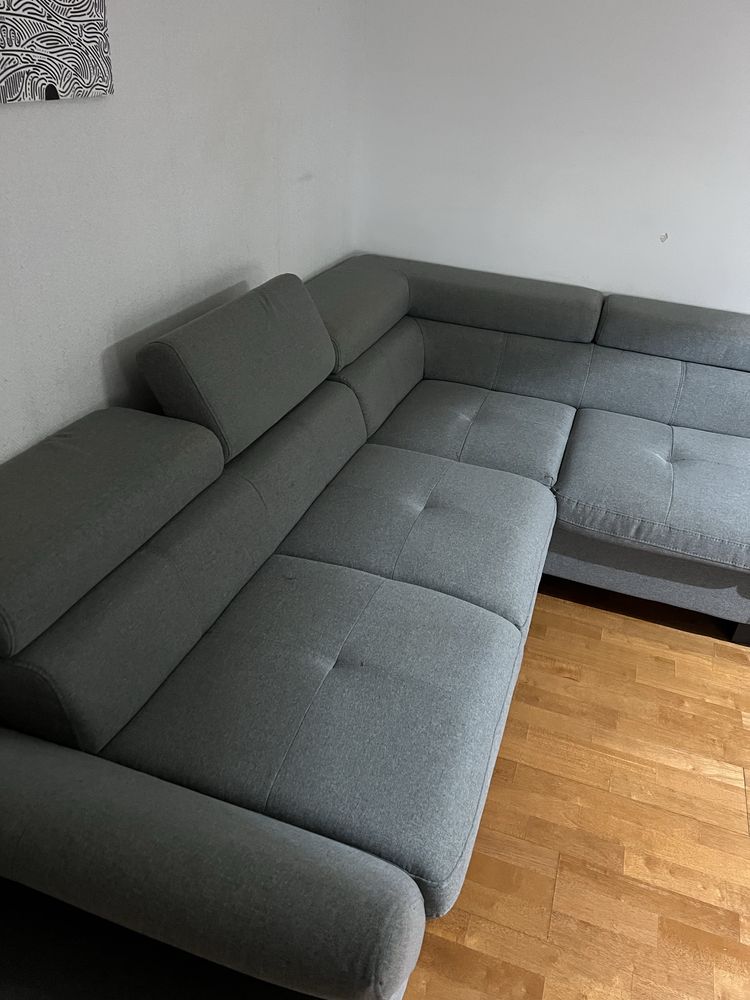 Sofá cinzento Conforama