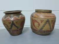 3 potes/vasos de cerâmica