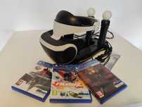 GOGLE PLAYSTATION VR KOMPLET w wersji pod PS5 i PS4 z trzema grami.