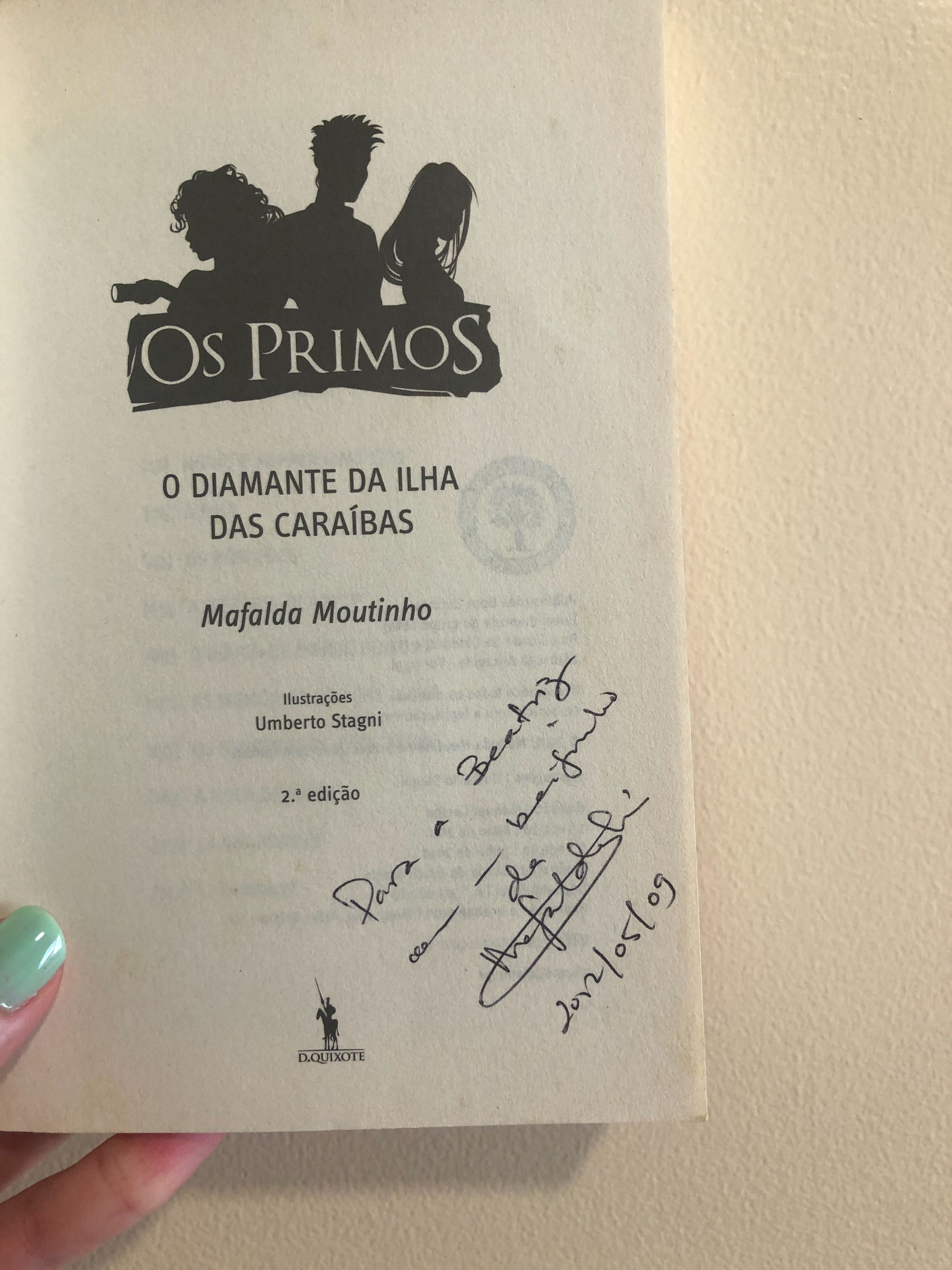Livro "O diamante da ilha das caraíbas" de Mafalda Moutinho