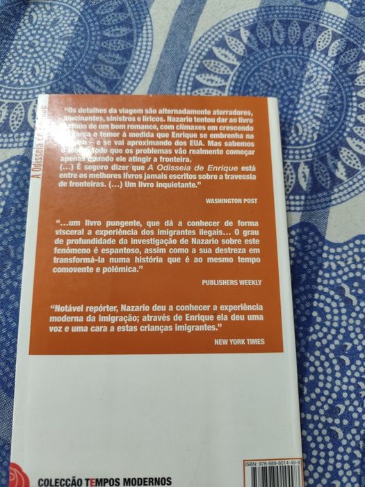 Livro "A Odisseia de Enrique" portes incluídos