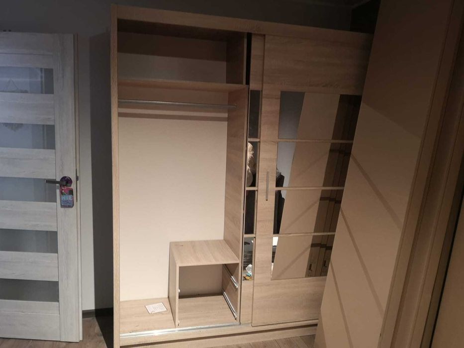 Pojemna Szafa z Lustrami Dąb Aristan