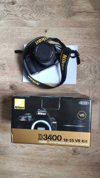 Nikon d3400 sprawny z obiektywem 18-55