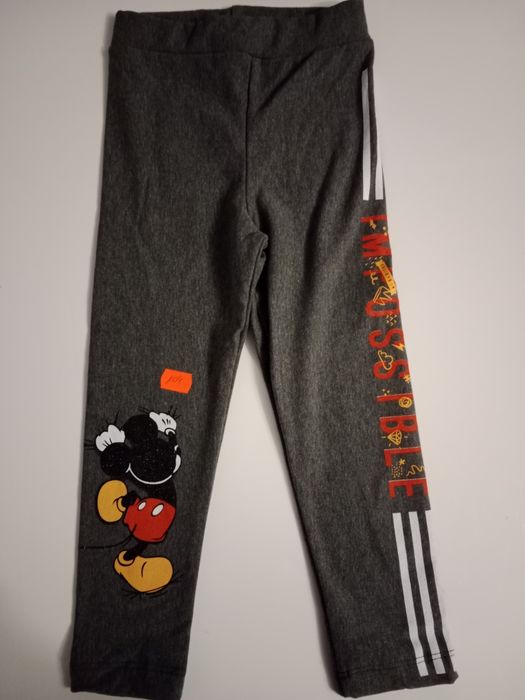 Nowe legginsy leginsy myszka Miki Minnie z meszkiem rozmiar 104