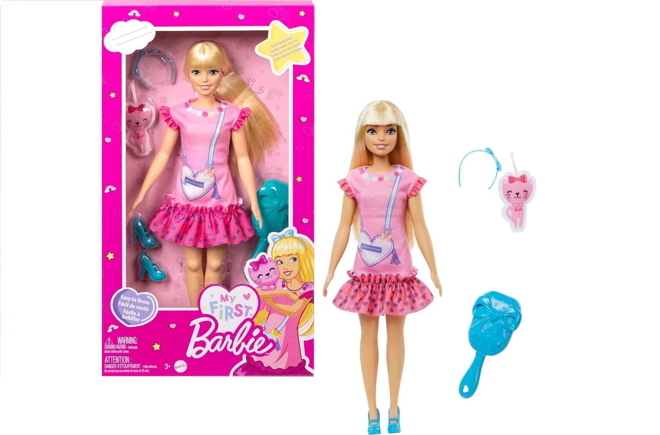 Кукла My First Barbie Malibu Моя первая Барби блондинка с котиком
