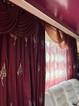 Штори бордо  в комплекті (на 4 вікна)
