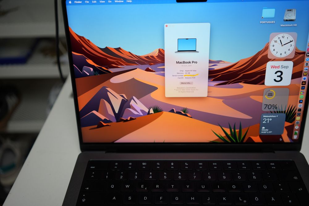 Macbook Pro M1 Max 14 Inch 32 GB / 1Tb