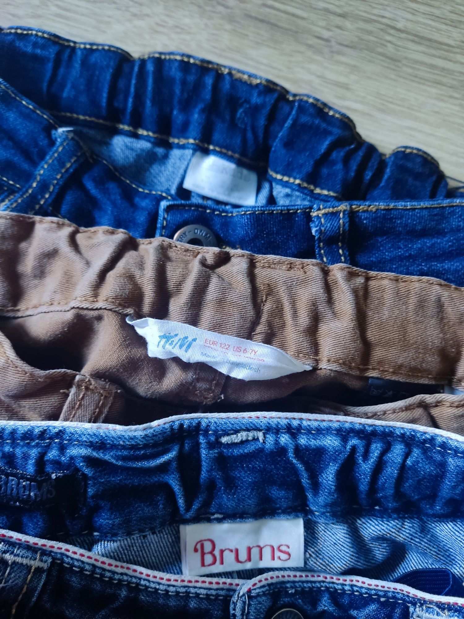 Spodnie chłopięce jeansowe zestaw 3 szt
