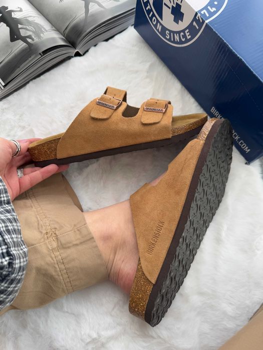 Капці Birkenstock Arizona Chestnut premium клоги