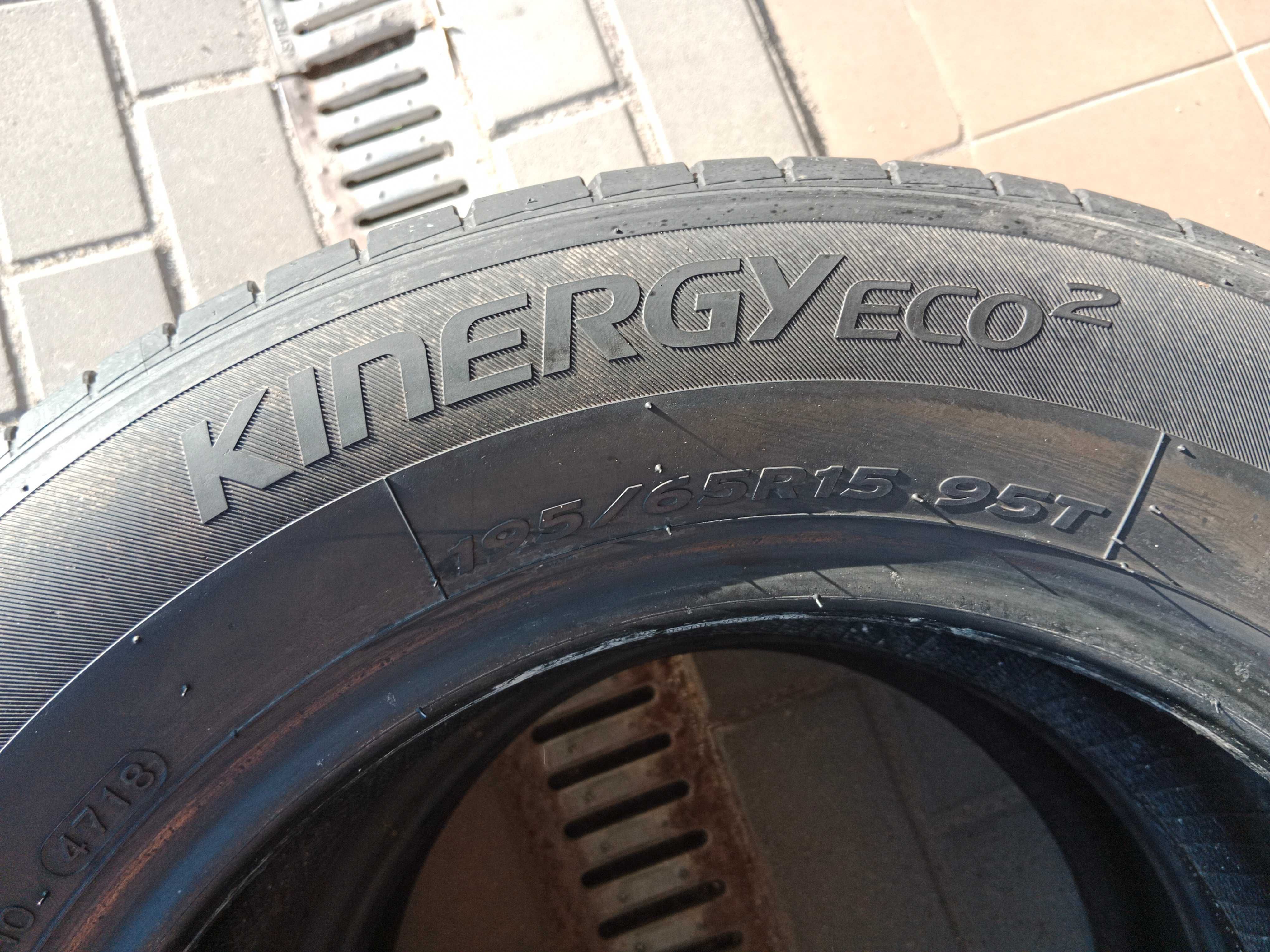 Opony używane letnie 195/65R15 Hankook Kinergy Eco 2 2szt.