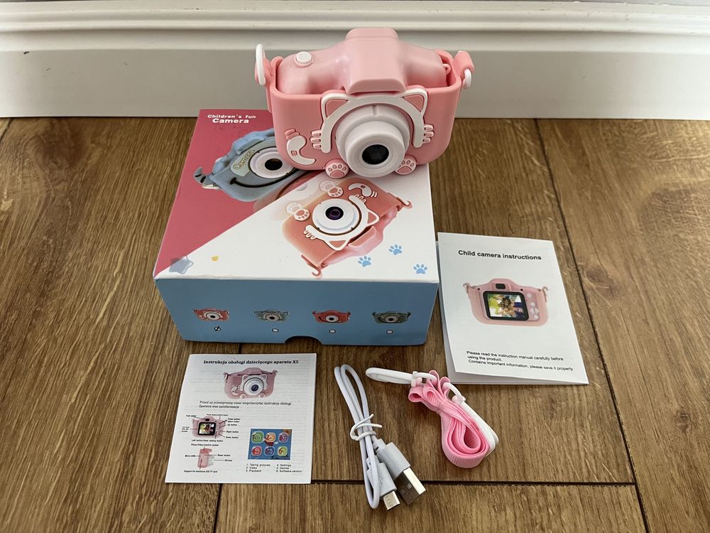 Zabawka Aparat kamerka dla dzieci Childrens fun camera + karta SD