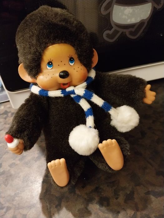 Mała maskotka małpka PRL