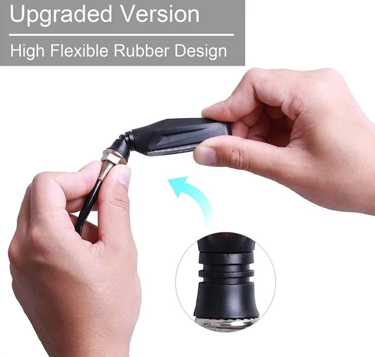 Piscas de moto efeito ascendente relé interno