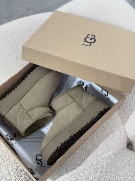 Угги UGG mini хакі без коробки