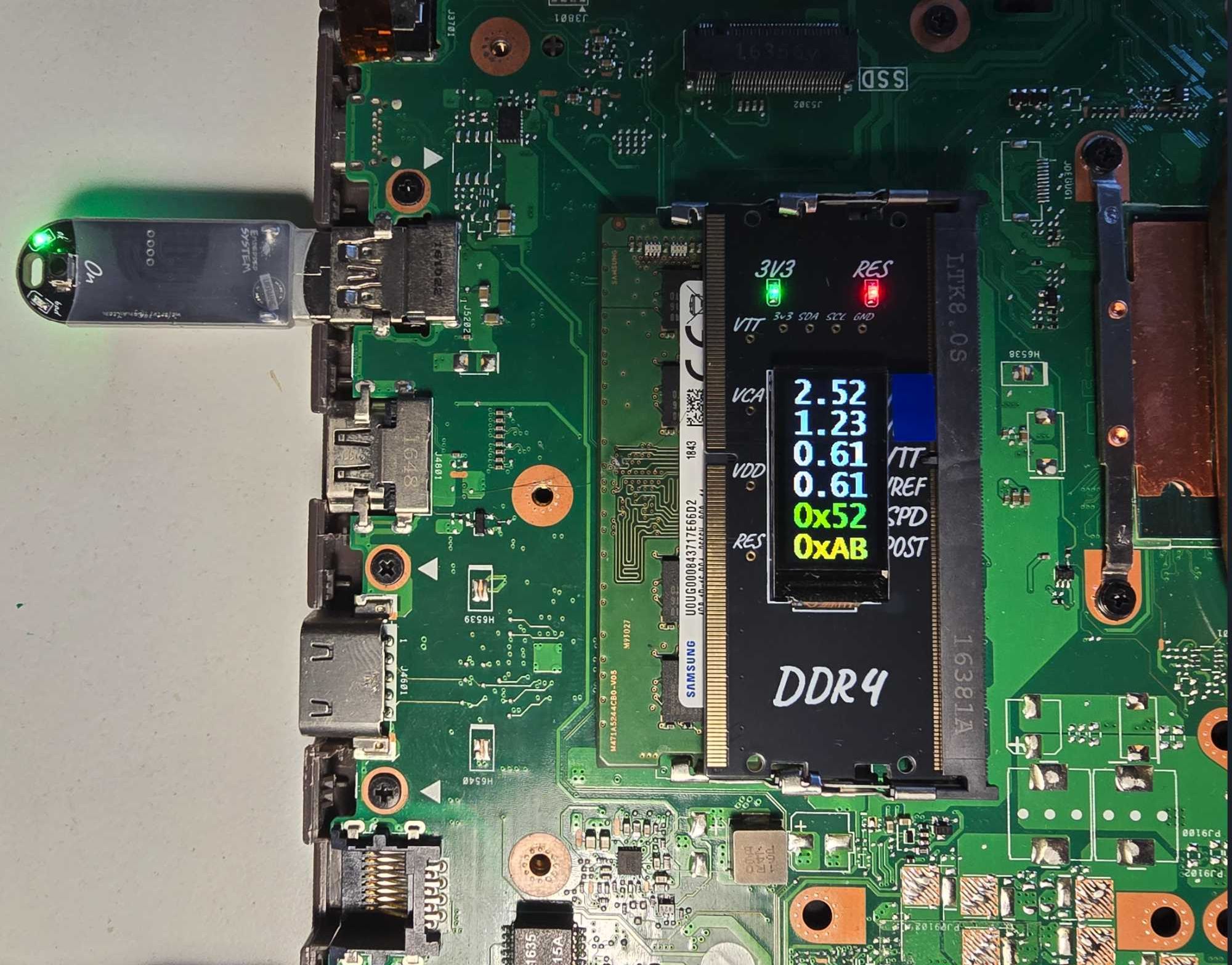 DDR4 + DDR3 + USB тестери   комплект для швидкої діагностики ноутбуків