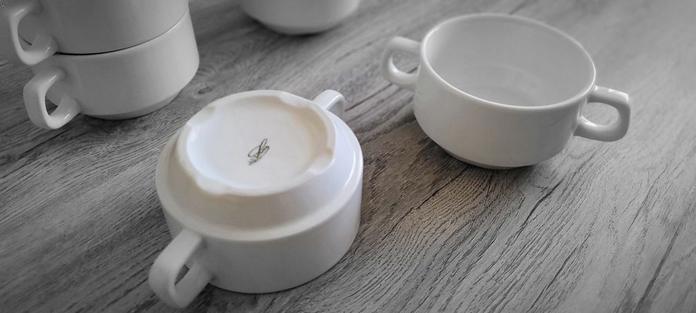 Бульонница фарфоровая Lubiana чашка для супа тарелка фарфор керамика