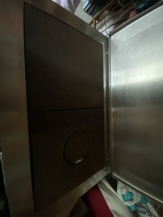 Fogao de lenha em inox de aquecimento central