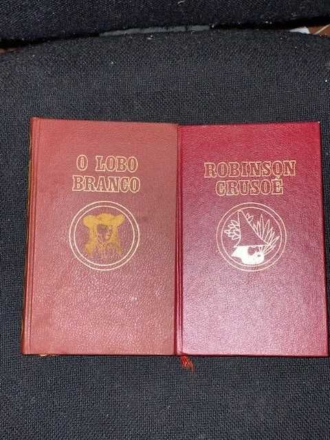 Livros Antigos – Robinson CRUSOE / O Lobo BRANCO