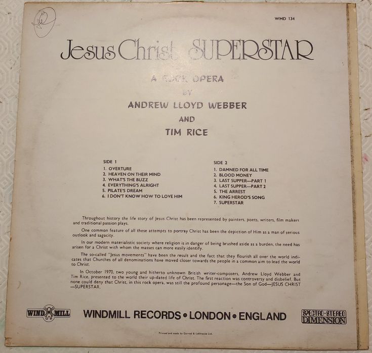 Vinil Jesus Christ Superstar