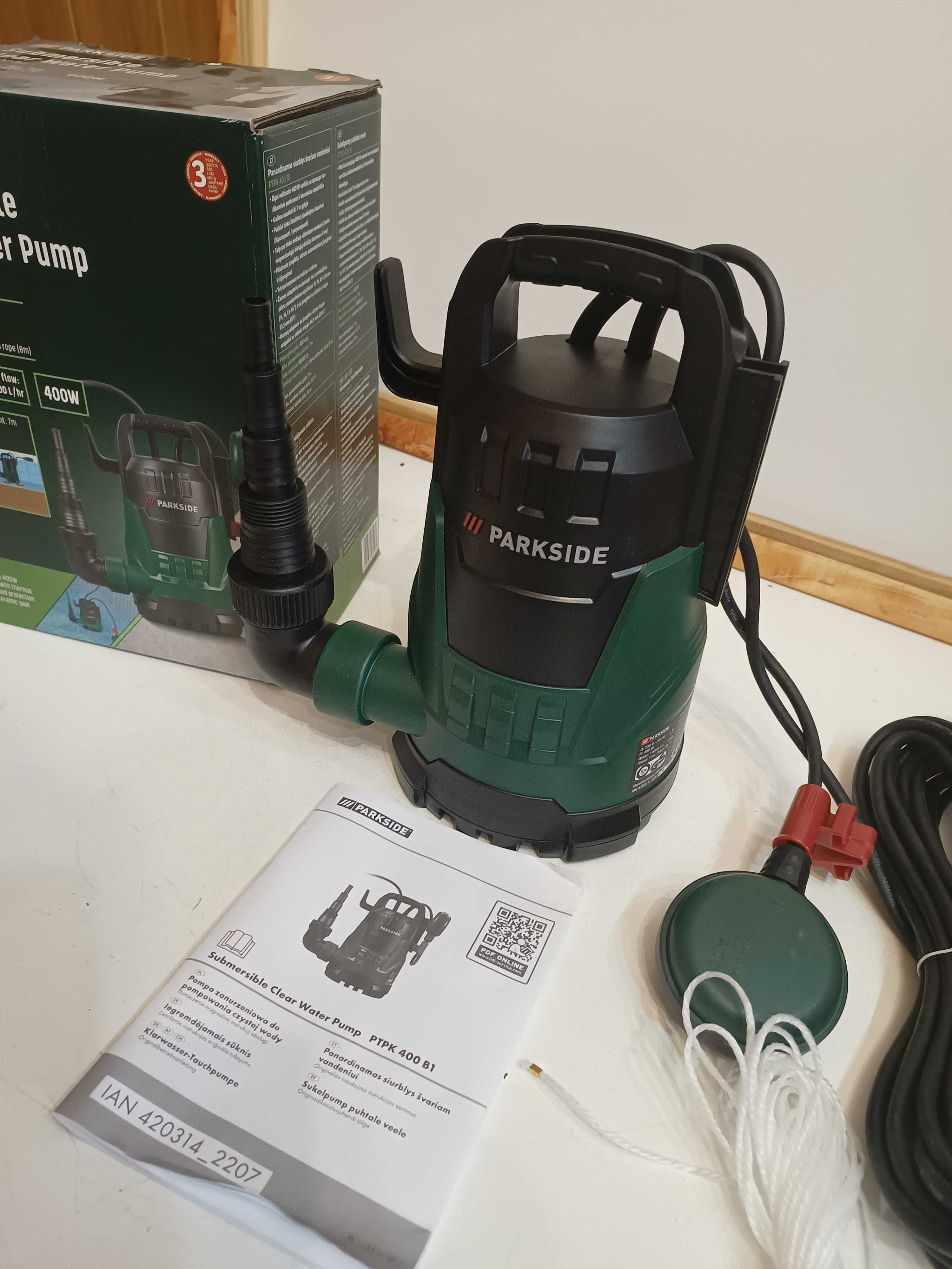 Pompa zatapialna do czystej wody PTPK 400 B1