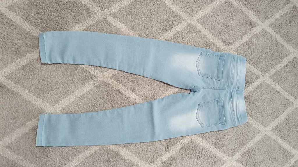 Legginsy,  jeansy dla dziewczynki rozm. 128