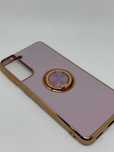 Samsung S21 Etui Case Silikonowy Obudowa Fiolet+Złoto kod 1119