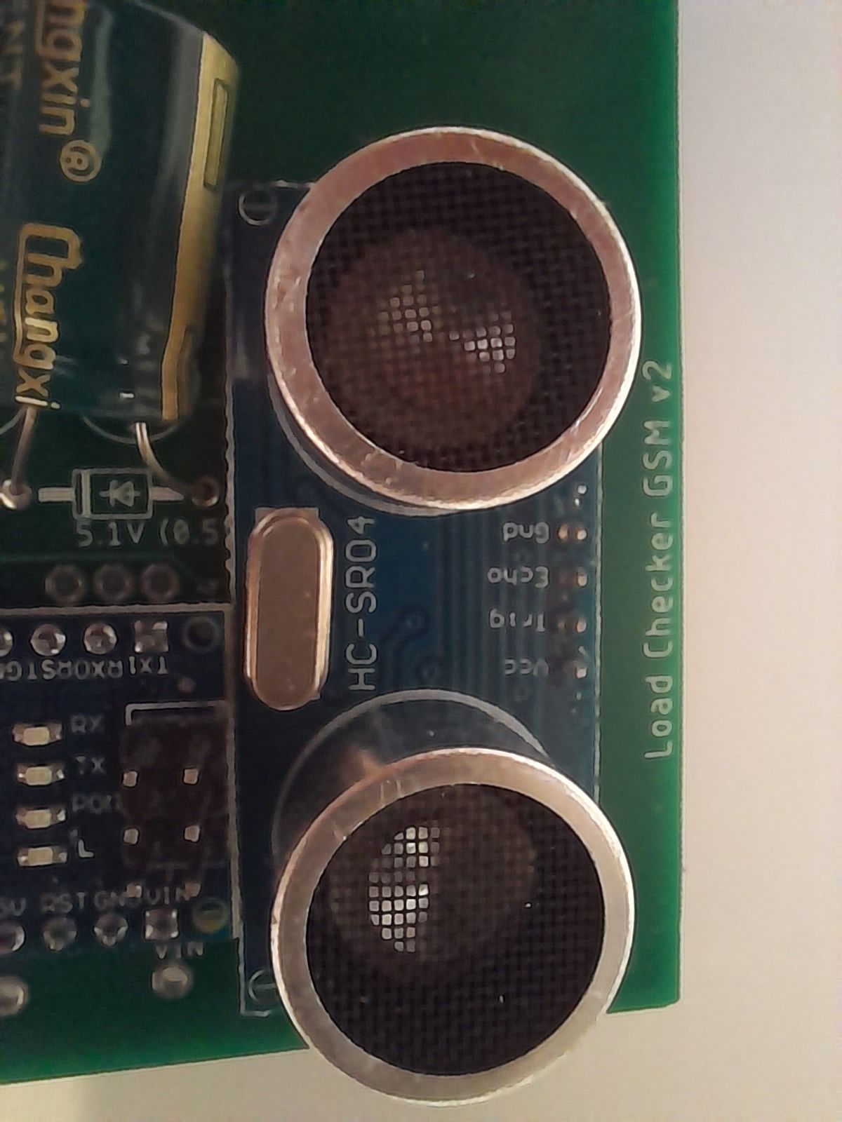 Arduino nano chinol sim800l hc-sr04 układ ładowania ogniwa 18650