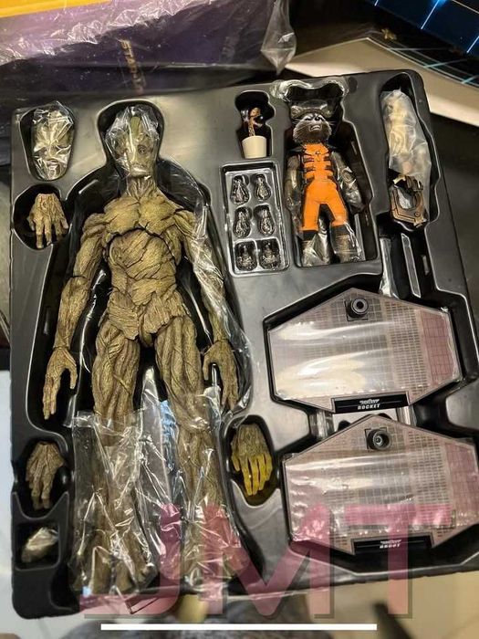 Figuras Hot Toys Guardyans of the Galaxy Rocket & Groot
