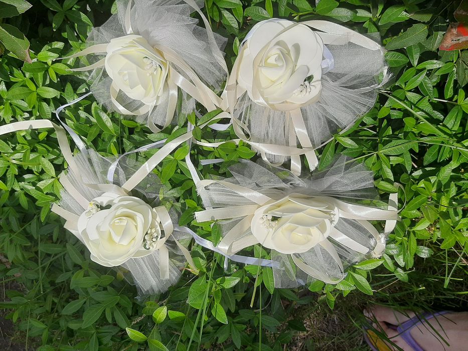 Свадебные украшения на машину 7 единиц