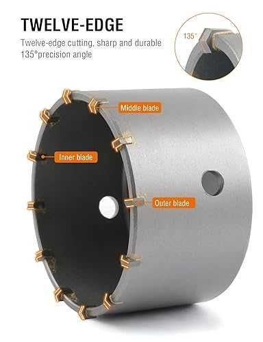 Otwornica do betonu BINOTA 100 mm z trzpieniem SDS