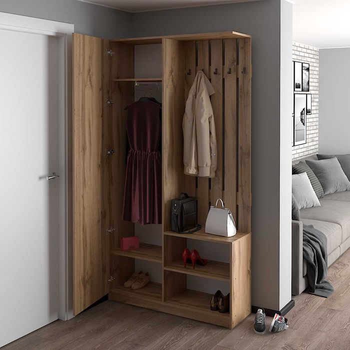 Шафа Білий 1100 "Тоні". Передпокій у коридор.Меблі для дому.