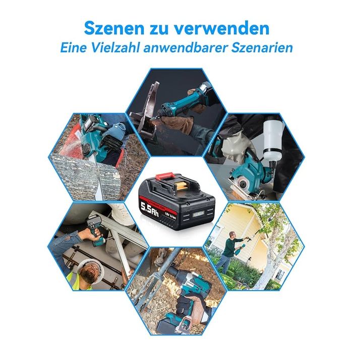 Акумулятор Coolsoul BL1860B Li-ion 5.5Ah 18V,