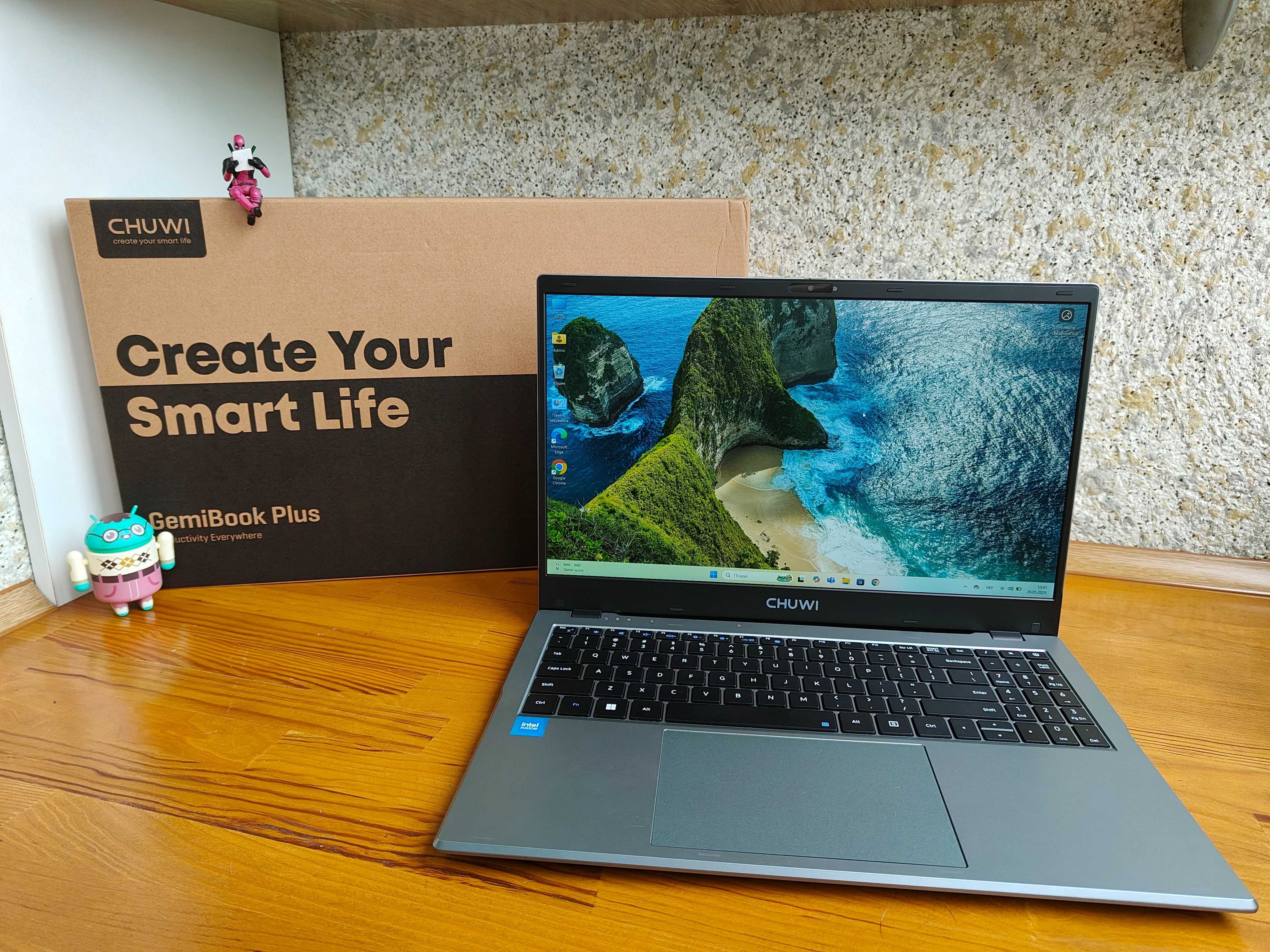 CHUWI GemiBook Plus 16/512ГБ, 15.6"FHD, Intel N100, 38Wh,Новий ноутбук