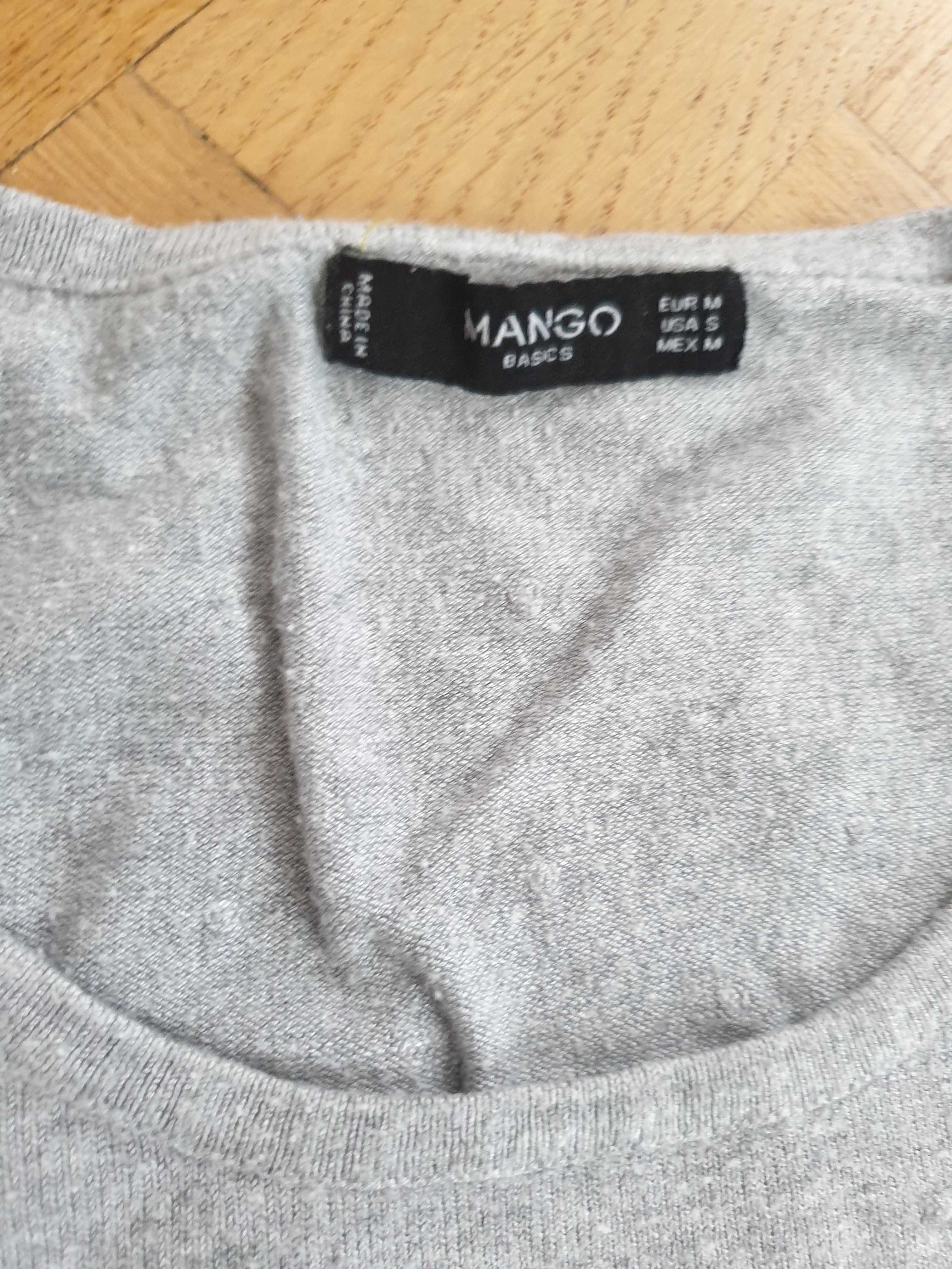 Sweterek Mango z wytłaczanym wzorem rozm. M stan idealny