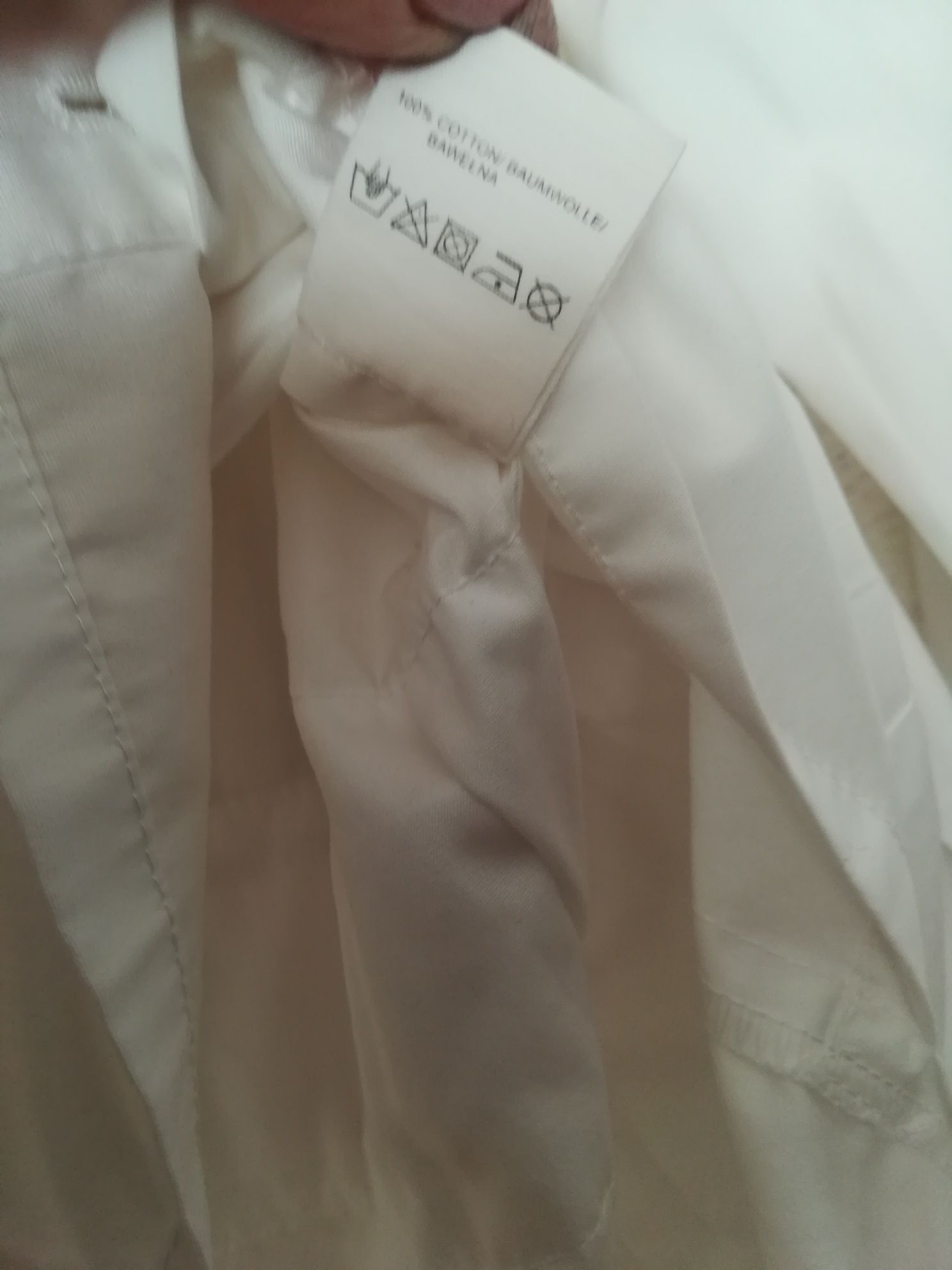 Bluzka koszula długa tunika biała Simple 36