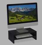 Czarna podstawka pod monitor