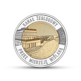 Moneta 5 złotych 2023 Kanał żeglugowy przez Mierzeję Wiślaną 4 szt.