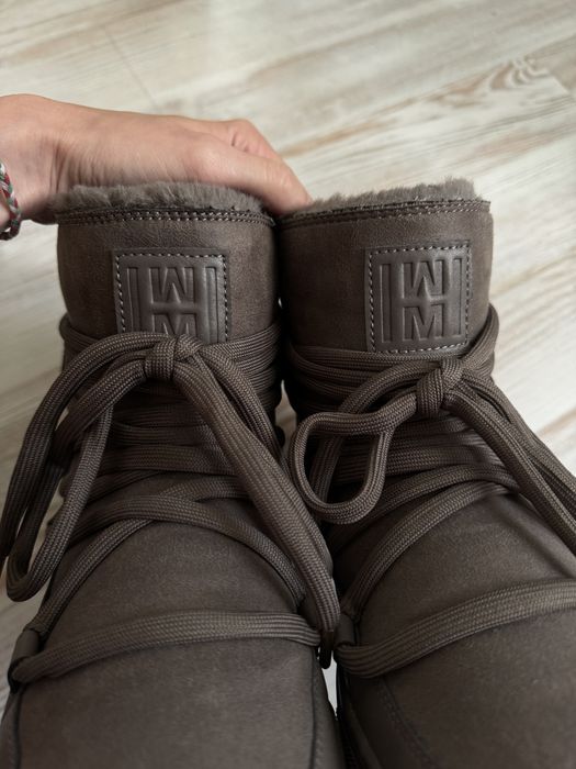 Зимові чоботи h&m шкіряні і замшеві