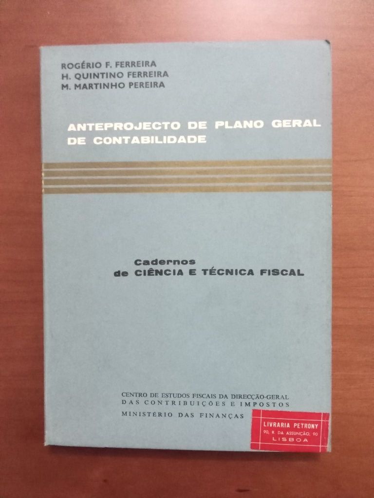 Anteprojecto do Plano Geral de Contabilidade